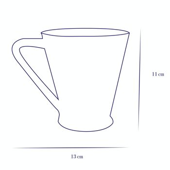 Mug en céramique original 300ml / Rose LAVANDE 3
