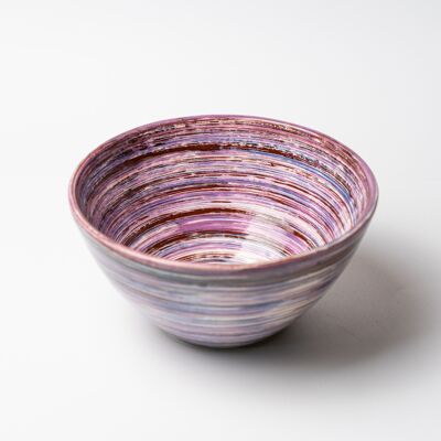 Ceramic salad bowl for desserts and salads Ø21cm 1,5L / Pink LAVENDER