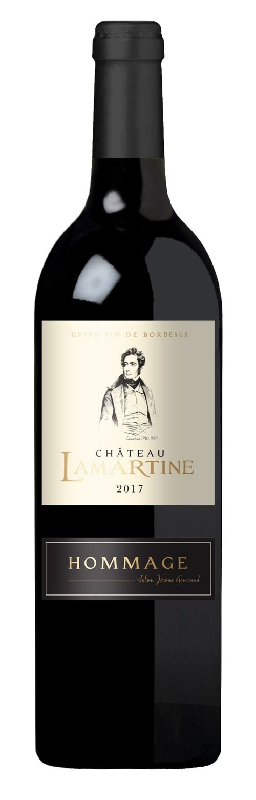 Hommage de Château Lamartine 2019, Castillon Côtes de Bordeaux 75cl, Idéal pour les fêtes de fin d'année