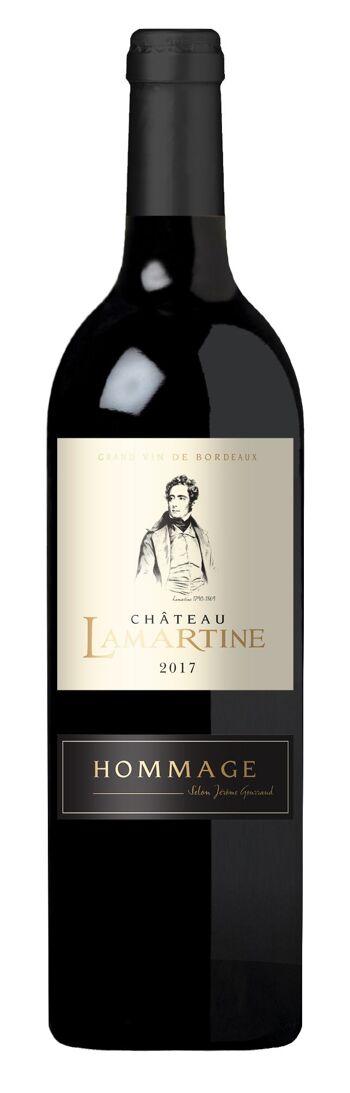 Hommage de Château Lamartine 2019, Castillon Côtes de Bordeaux 75cl, Idéal pour les fêtes de fin d'année 1