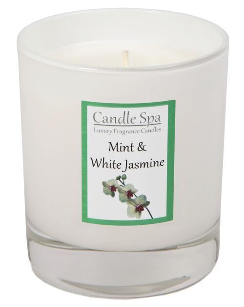 Mint & White Jasmine Luxury Candle in 30cl Tumbler