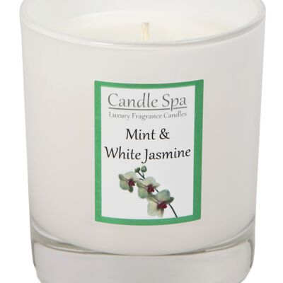 Mint & White Jasmine Luxury Candle in 30cl Tumbler