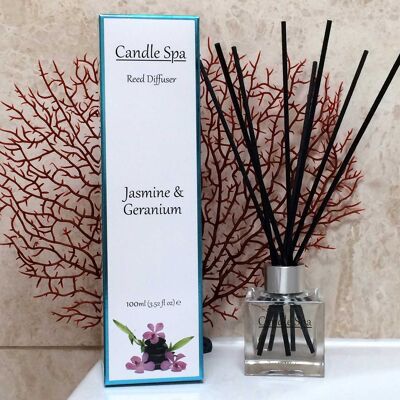 Difusor de caña de jazmín y geranio 100ml
