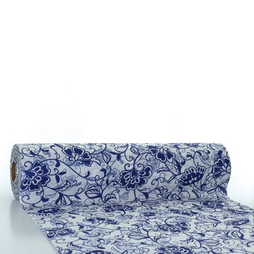 Tischläufer Liv in Blau aus Linclass® Airlaid 40 cm x 24 m, 1 Stück