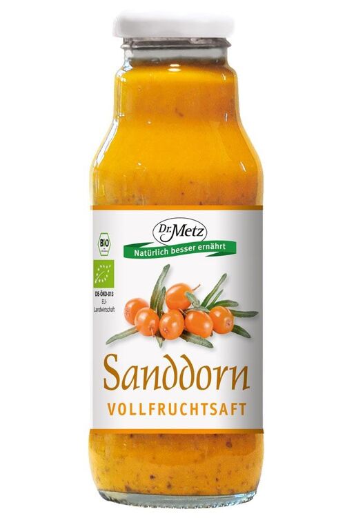 Sanddorn-Vollfruchtsaft, Bio, 300 ml