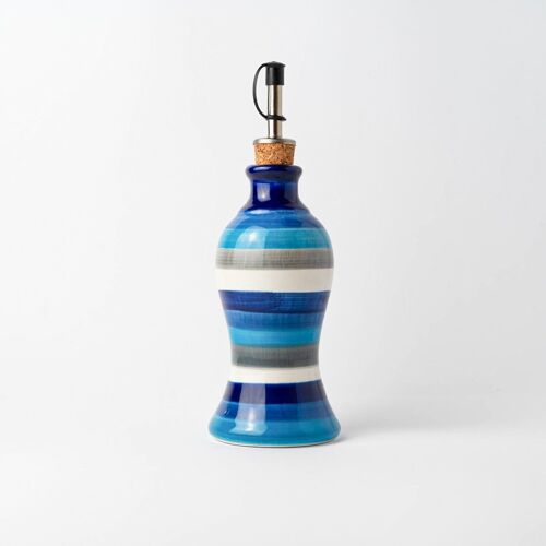 Buy wholesale Ceramic oil can 300ml / Blue stripes - NAZAR