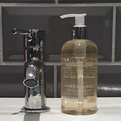 Gel douche pour les mains et le corps au sel gemme et bois flotté 250 ml