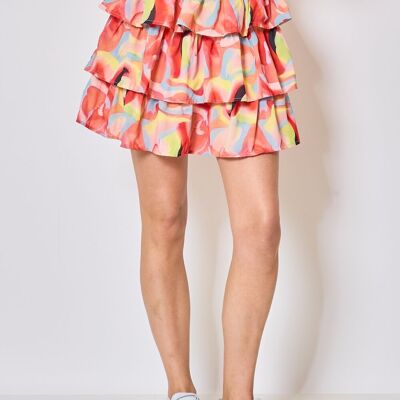 Short printed skirt - 3034-2