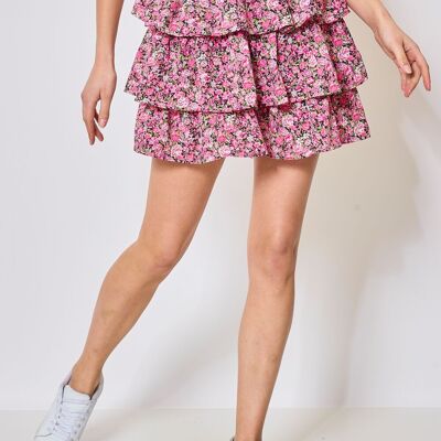 Short printed skirt - 3034-1