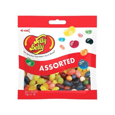 JELLY BELLY - Sacchetto da 70gr di caramelle gommose Jelly Beans - 20 Gusti Assortiti (Senza E171)