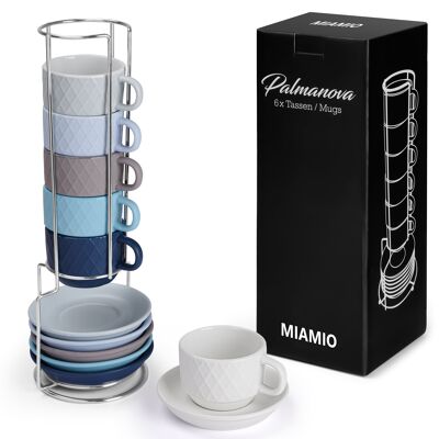 Set of 6 espresso cups Palmanova Collection (Ocean Edition)