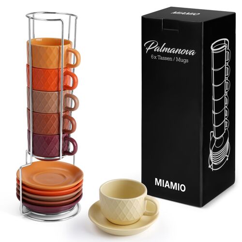6er Espressotassen Set Palmanova Kollektion (Magma Edition)