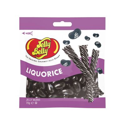 JELLY BELLY - Sacchetto da 70g di caramelle gommose Jelly Beans - Gusto Liquirizia