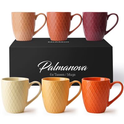Kaffeetassen Set Palmanova Kollektion (6 x 400ml)