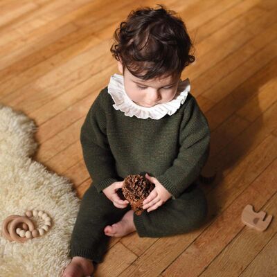 Ensemble Aimé tricot fougère 100% laine