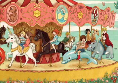 Carousel Postcard