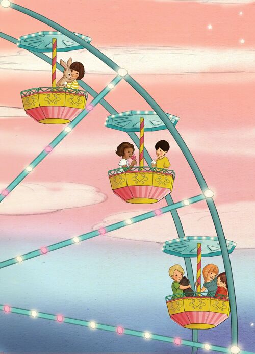Ferris Wheel Fun Postcard
