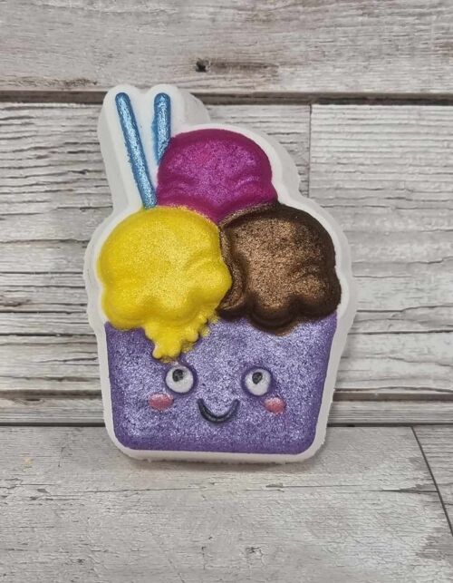 Kawaii ice cream sundae Bath Bomb