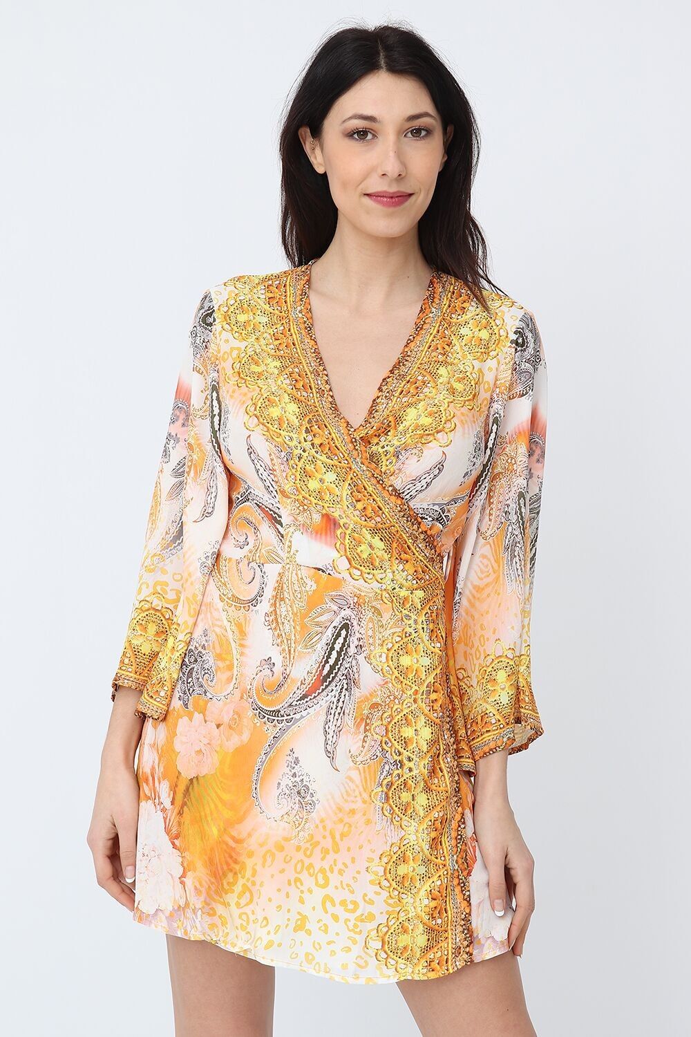 Tunica avvolgente stampata - 958