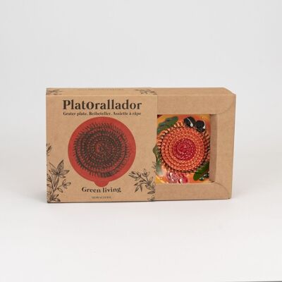 Plato de cerámica rallador de verduras/ Con caja, PROVENZAL
