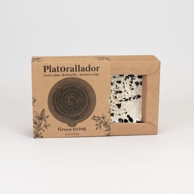 Plato de cerámica rallador de verduras / Con caja, GALAXIA