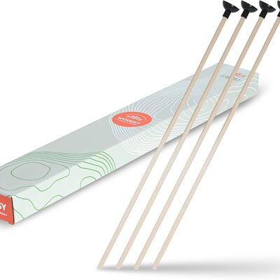 Flechas de repuesto para arco y flecha | Juguete de madera con 4 dardos