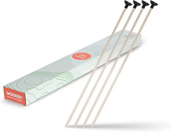 Flèches de remplacement pour arc et flèche | Jouet en bois avec 4 fléchettes 1
