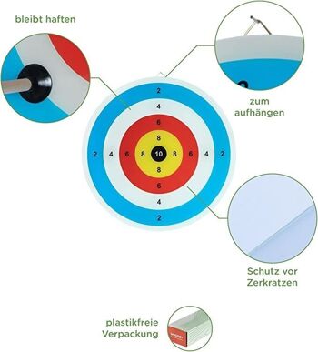 Petite arbalète avec 3 flèches, carquois et cible | Jouets en bois pour enfants 2