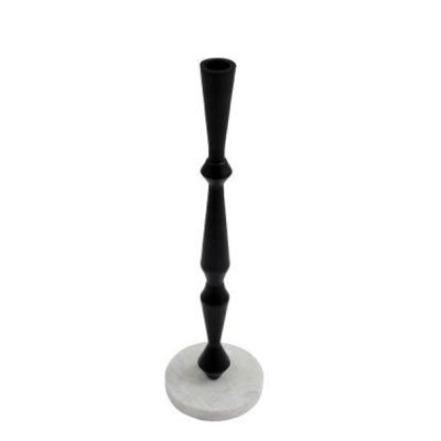 Black and Marble Effect Candlestick