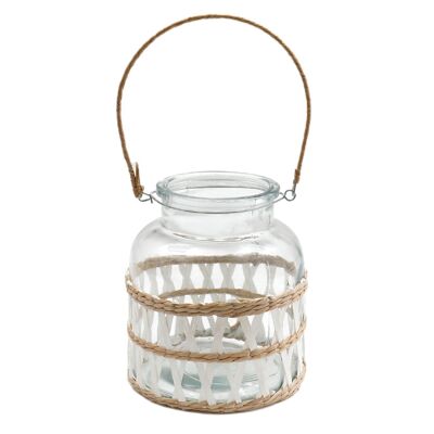Candle Lantern with Weave