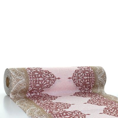 Table runner Madrid in Bordeaux made of Linclass® Airlaid 40 cm x 24 m, 1 piece