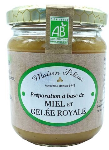 Miel et gelée royale bio 250g