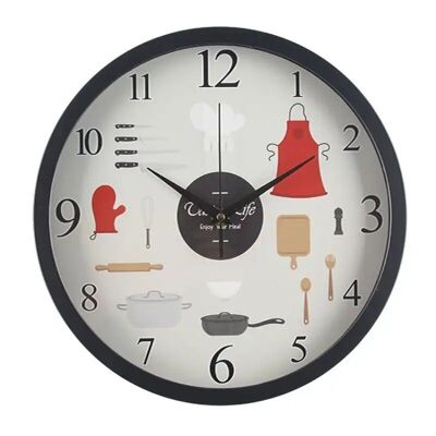 Reloj de pared de cocina. Dimensión: 30 cm MB-2700C