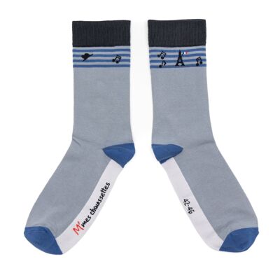 France Organic Cotton Socks - Oh la la, the Eiffel Tower is in socks