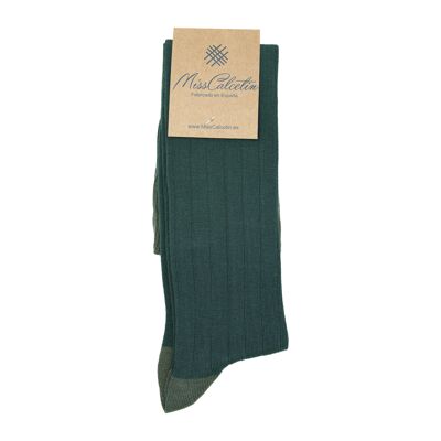 Miss Green-Naja Ribbed High Cane Sock