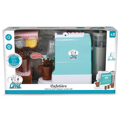 Cafetière Dosettes Électronique - Jeu d'Imitation - Jouet Cuisine pour Enfant - Dès 3 ans - MISTER CHEF 703302