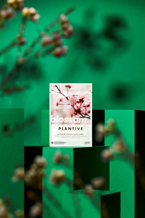 PLANTIVE Blossom Therapy Biodegradable Face Sheet Mask 🌸