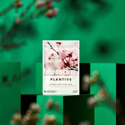 PLANTIVE Blossom Therapy Biodegradable Face Sheet Mask 🌸