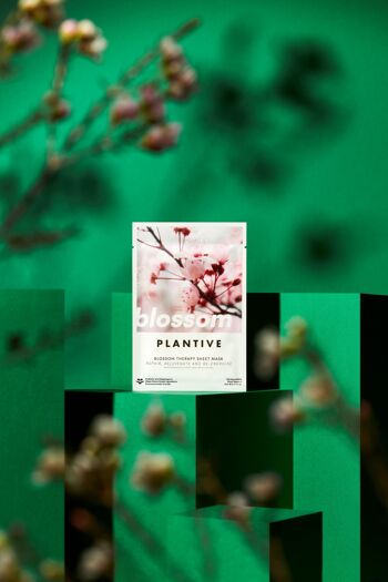 Masque en feuille biodégradable Plantive Blossom Therapy 🌸 1