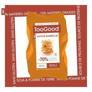 TOOGOOD - Sachet de 85 gr de Snacks poppés au Soja et à la Pomme de terre - Saveur Barbecue - Pour un Apéro léger et Savoureux 4
