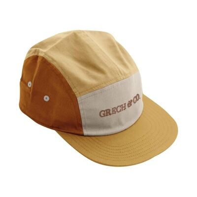 Cappello a 5 pannelli | Anti UV GOTS - Giallo Mellow, Terra di Siena