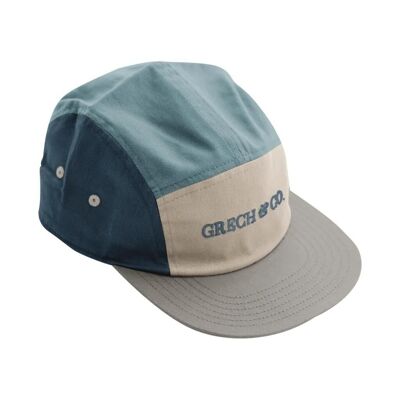 Cappello a 5 pannelli | Anti UV GOTS - Azzurro cielo, verde acqua del deserto