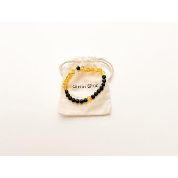 Bracelet Ambre Adulte 18 cm - Enlighten Ying&Yang