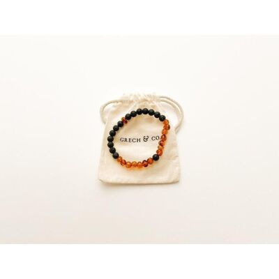 Adult Amber Bracelet 18 cm - Strength Ying&Yang