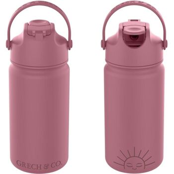 Mordre + Siroter | Bouteille d'eau isotherme - 14 oz | Rose mauve