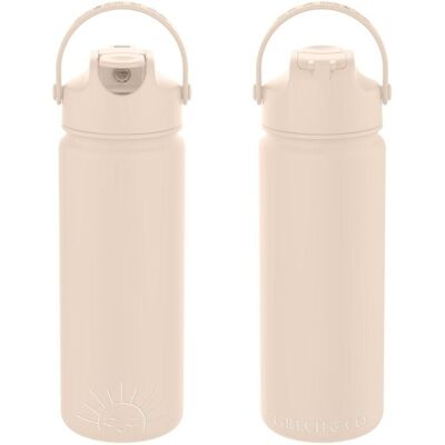 Bite + Sip | Thermo Water Bottle - 18oz | Creamy White