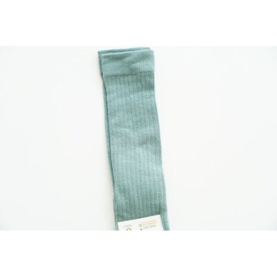Children's Knee High Socks - Light Blue | Organic Cotton