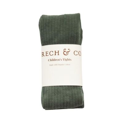 Children's Organic Cotton Tights - Fern