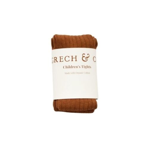 Children's Organic Cotton Tights - Spice