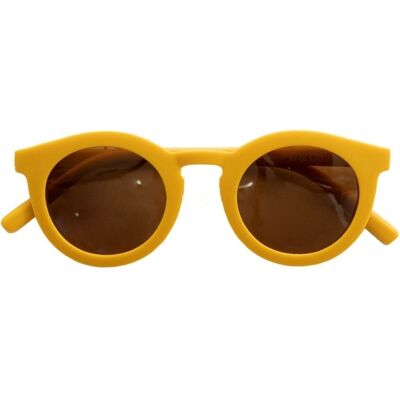 Klassische Sonnenbrille | Erwachsener - Golden | Recycelter Kunststoff | Polarisiert